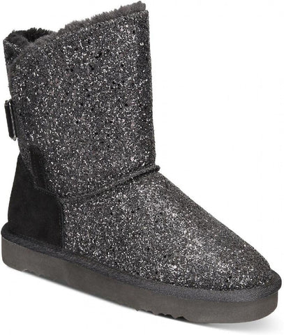 Style & Co. Womens Teenyy F Glitter Winter & Snow Boots Black Glitter 9M