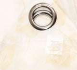 Regal Home Print Grommet Sheer Single Curtain Panel Ivory Linen Brown 50x95