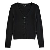 Art Class Girls Ribbed Cardigan Sweater 91367686 Black M