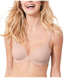 Maidenform  Fab Fit Everyday Modern Demi Underwire Bra Womens Nude 5 Brown 38B