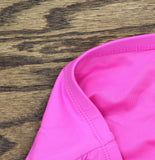 Bleu By Rod Beattie Side Shirred High-Waist Bikini Bottoms Dahlia Pink 8