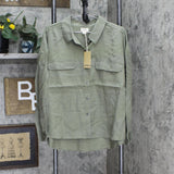 Upwest Womens Utility Tencel Shirt Heath Green XL