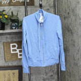 Hanes Womens Balance Zip Up Jacket 78788 Bay Blue XS