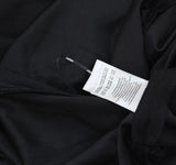 DKNY Womens Studded Short Sleeve Leather Detail Flare Sheath Dress Black 14