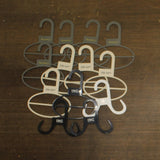 MCYS 13-Pack Assorted Scarf Hangers Oval and Pointed Shapes