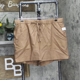 State Of Day 2-Pc. Sleeveless Pajama Set Linen Blend Natural Umber Brown XL