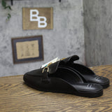 A New Day Womens Sandy Mule Flats Faux Leather 87930575 Black 8M