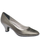 Easy Street Womens Fabulous Round Toe Pumps FABULOUS Pewter Gray 9WW
