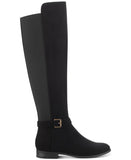 Style & Co Womens Kimmball Wide-Calf Over-The-Knee Boots Black Micro 10M-WC