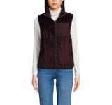 Lands' End Womens Cozy Sherpa Fleece Vest 547681 Dark Plum Purple M