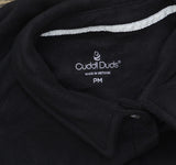 Cuddl Duds Fleece Stretch Notch Collar Pajama Set Two Piece A662811 Black PM