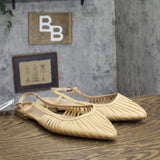 A New Day Women Marisol Raffia Slingback Sandals 94836404 Beige Brown 11M