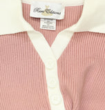 Rare Editions Girls Collared Fit & Flare Sweater Dress F439264 Blush Pink 10