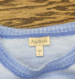 Anybody Womens Eyelash Yarn Long Sleeve Ombre Sweater A672680 Blue Jewel L