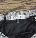 Kasper Womens Front Slit Business Pencil Skirt 10909113 Black Multi 12