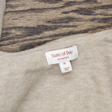 State Of Day Womens 2-Pc. Sweater Knit Lounge Set Toasted Peanut Brown XL