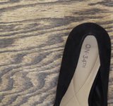 On 34th Womens Jeules Pointed-Toe Slip-On Pumps 10019803700 Black Microsuede 11M