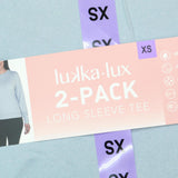 Lukka Lux Womens 2-Pack Long Sleeve T-Shirt Tee 1643761