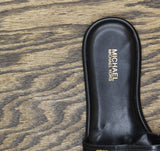 Michael Michael Kors Womens Saylor Perforated Slide Sandals Black 6.5M