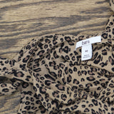 Bar III Womens Petite Animal-Print Bodycon Midi Dress Molly Cheetah Brown PP