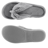 Rockdove Women's Cozy Memory Foam Flip Flop Slipper 167bcd39917015 Gray L (9-10)