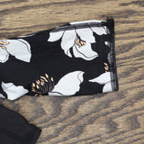 Volcom Inc Juniors Midnight Lily Long-Sleeve Rashguard O0312500 Black S