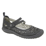 JBU Womens Bellerose Encore Comfort Casual Maryjane Flat Charcoal Gray 8M