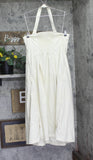 A New Day Womens Midi Woven Halter Dress 94439753 Cream Off White XL