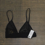 INC International Concepts Womens Bralette Monogram 100137466 Deep Black Logo S