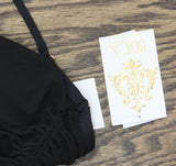 Becca Womens Standard Muse Bandeau Tankini Swim Top 733557 Black M