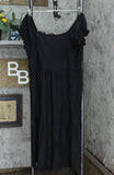 Who What Wear Women's Raglan Short Sleeve Dress WD-843 Black L