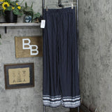 Ny Collection Womens Petites Jersey Polka Dot Wide Leg Pants PITP0340B