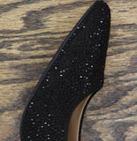 INC International Concepts Rhinestone Zitah Evening Pumps Black Bling 12M