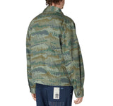 PS Paul Smith Button Down Mountain Print Field Jacket Light Greyish Green M