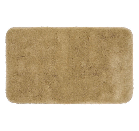 Garland Rug Luxury Ultra Plush Washable Nylon Bath Mat Rug Taupe Brown 30x50