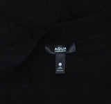Aqua Womens Button Front Cashmere V-Neck Cardigan V10337 Black XL