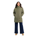 Universal Thread Drawstring Hood Full Zip Snap-Close Parka Jacket Olive Green XS