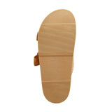 Universal Thread Collin Wide Width Double Buckle Footbed Sandals Tan Brown 10W