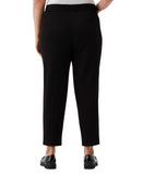 Rafaella Womens Plus Size Stretch Ankle Pants LRBFD097R1 Black 16W