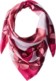 Kate Spade New York Border Silk Square Scarf KS1001930 Kinetic Pink OS