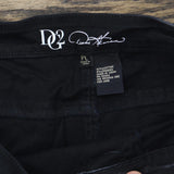 DG2 Womens Cropped Stretch Twill Cargo Jegging 685754 Black PL