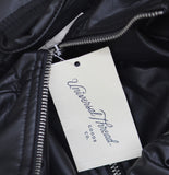 Universal Thread Faux Leather Gathered Waist Full Zip Bomber Jacket Black 3X