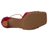Anne Klein Womens Jessie Ankle Strap Two Piece Dress Sandals JESS04F9 Red 8.5M
