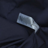 Vince Camuto Womens Bow Neck Shift Dress with Flock Mesh Dot Sleeves Navy Blue 4