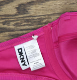 DKNY Womens Textured Molded Balconette Bikini Swim Top DIMTS470 Wildberry Pink M