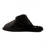 Auden Womens Rae Sequin Scuff Slippers 91639271 Black M (7/8)