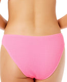 Salt + Cove Juniors Wavy V-Front Hipster Bottoms Swim Bright Rose Pink S
