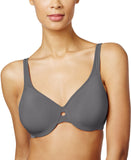 Lilyette Womens Plunge Into Comfort Keyhole Minimizer Bra Silver Lining Gray 36C