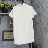 Legendary Outfitters Womens 1/4 Zip Knit Dress with Pockets Cream Off White L