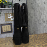 Michael Kors Braden Mid Riding Over-The-Knee Boots 40F2BNMBES Black 5.5M